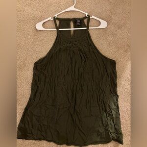 Torrid Dark Green Sleeveless Blouse